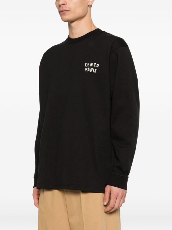26SS 겐조 Boke Heart 릴렉스 롱슬리브 FG55TL3034SY99J BLACK - KENZO