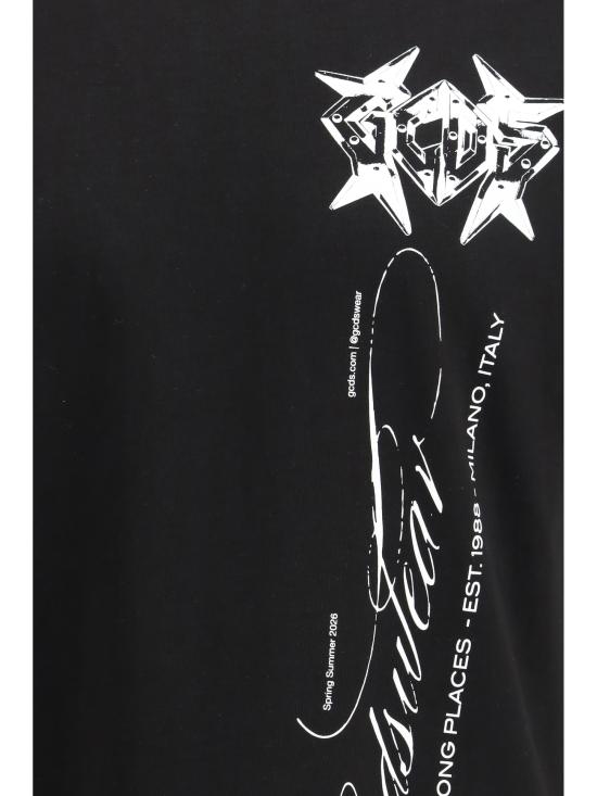 26SS 지씨디에스 반팔 티셔츠 C1MWQC070J079999A BLACK WHITE - GCDS