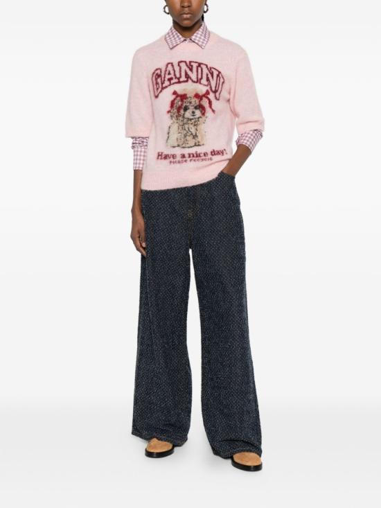 26SS 가니 브러쉬드 알파카 스웨터 A1070093868 CHALK PINK - GANNI