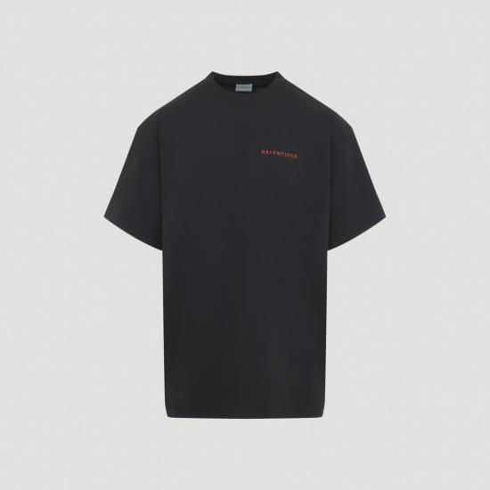 26FW 발렌시아가 백 그래디언트 오버사이즈 티셔츠 850345TVVE61000 BLACK - BALENCIAGA