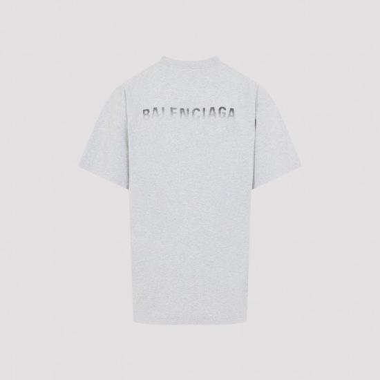 26FW 발렌시아가 백 그래디언트 오버사이즈 티셔츠 850345TVVE61302 HEATHER GREY - BALENCIAGA