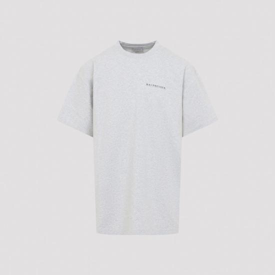 26FW 발렌시아가 백 그래디언트 오버사이즈 티셔츠 850345TVVE61302 HEATHER GREY - BALENCIAGA