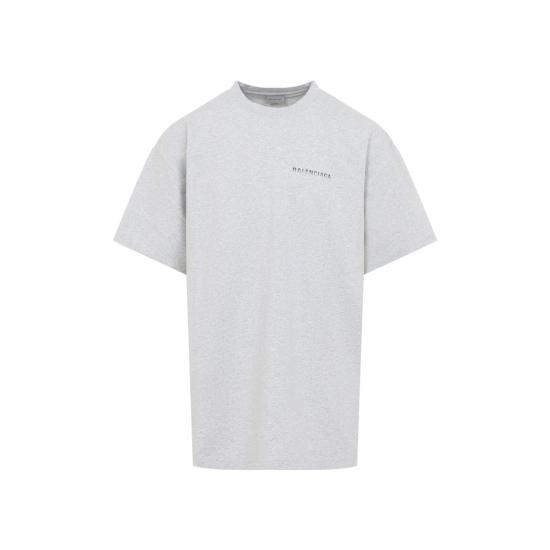 26FW 발렌시아가 백 그래디언트 오버사이즈 티셔츠 850345TVVE61302 HEATHER GREY - BALENCIAGA