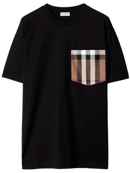 26SS 버버리 체크 포켓 티셔츠 8103970A1189 BLACK