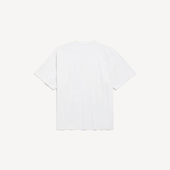 26FW 발렌시아가 더 윈도우 미디움 핏 티셔츠 764235TUV079000 FULL WHITE - BALENCIAGA