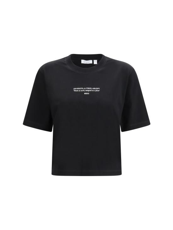 26SS 오프화이트 반팔 티셔츠 2AA124S26JER006W003 BLACK WHITE
