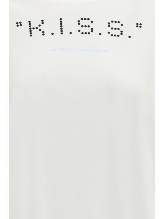26SS 오프화이트 반팔 티셔츠 2AA089S26JER007W102 WHITE BLACK - OFF WHITE