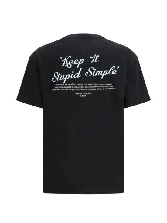 26SS 오프화이트 반팔 티셔츠 2AA089S26JER007W003 BLACK WHITE - OFF WHITE