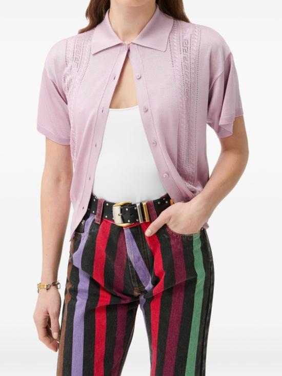 26FW 베르사체 니트웨어 1025338 1A18375 1LL30 Pink - VERSACE