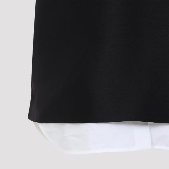26FW 발렌시아가 하이브리드 셔츠 미니 드레스 A00296TUT221000 BLACK - BALENCIAGA