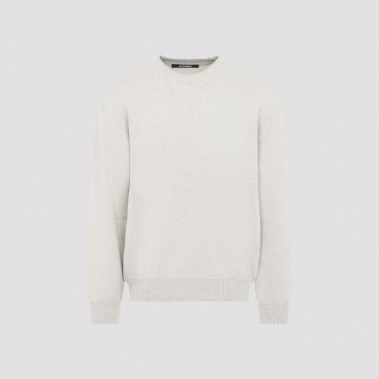 26FW 자크뮈스 스웨터 SWM00629AK00347130 LIGHT BEIGE - JACQUEMUS