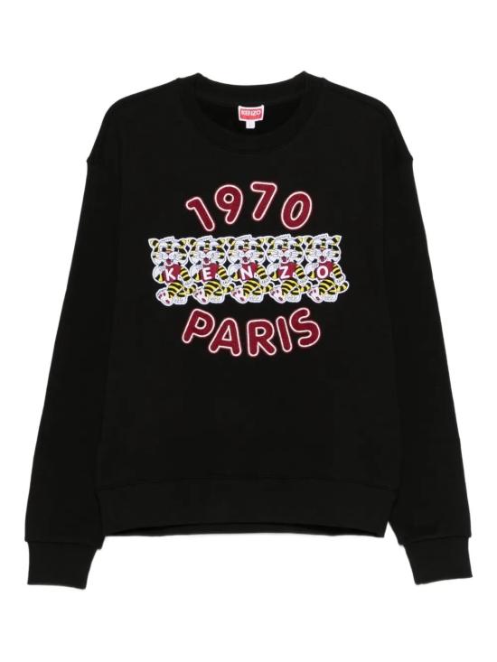 26SS 겐조 Wild Tiger 자수 스웻셔츠 FG55SW2064MJ99J BLACK