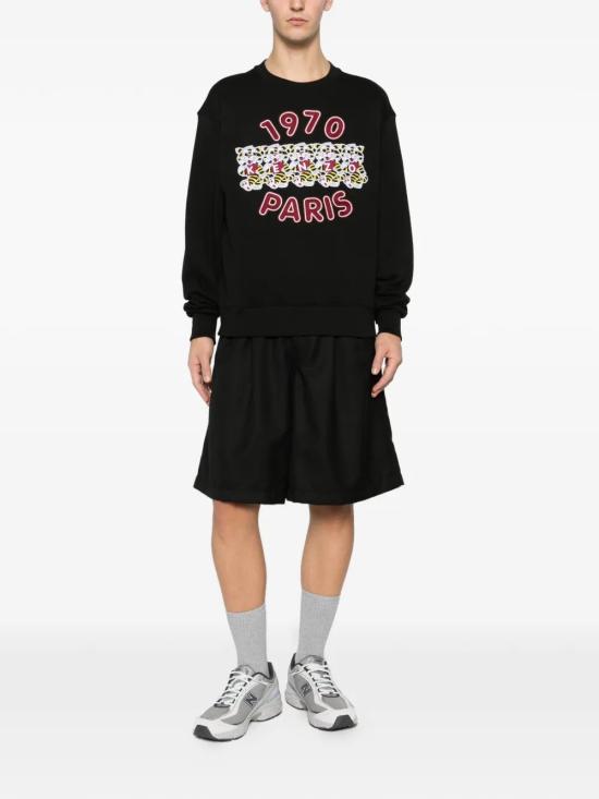 26SS 겐조 Wild Tiger 자수 스웻셔츠 FG55SW2064MJ99J BLACK - KENZO