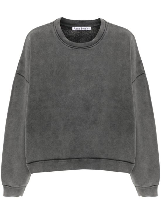 26SS 아크네 스튜디오 로고 패치 스웨트셔츠 CI0137BM0 FADED BLACK