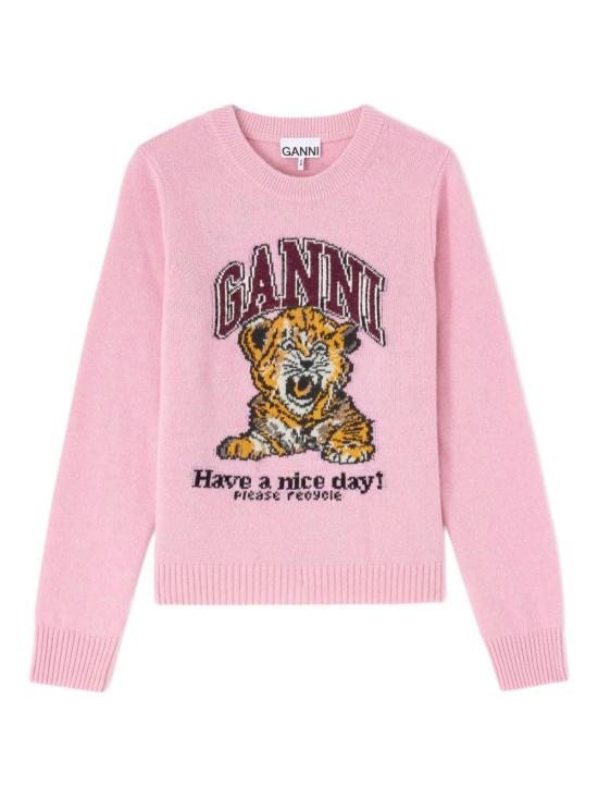 26SS 가니 그래픽 울 니트 A1070047868 CHALK PINK