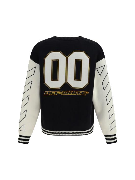 26SS 오프화이트 스웨터 44MHB019S26K0020010001 BLACK - OFF WHITE