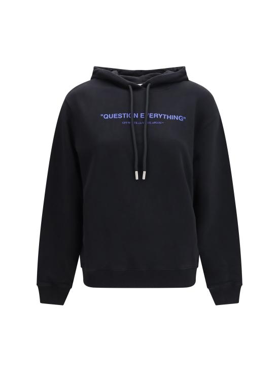 26FW 오프화이트 후드 티셔츠 2FE00503TW013 BLACK ELECTRIC BLUE