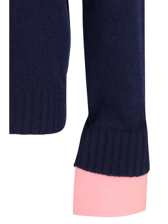26FW 프라다 셰틀랜드 울 크루넥 스웨터 UMF353SEAO198KF0008 BLEU - PRADA