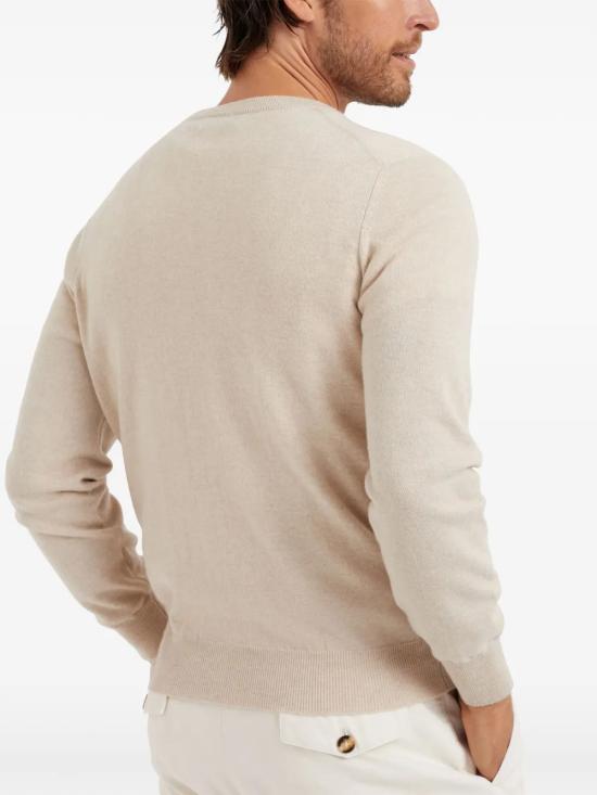 26FW 브루넬로 쿠치넬리 캐시미어 니트 M2200100CS396 SABBIA CIOTTOLO - BRUNELLO CUCINELLI