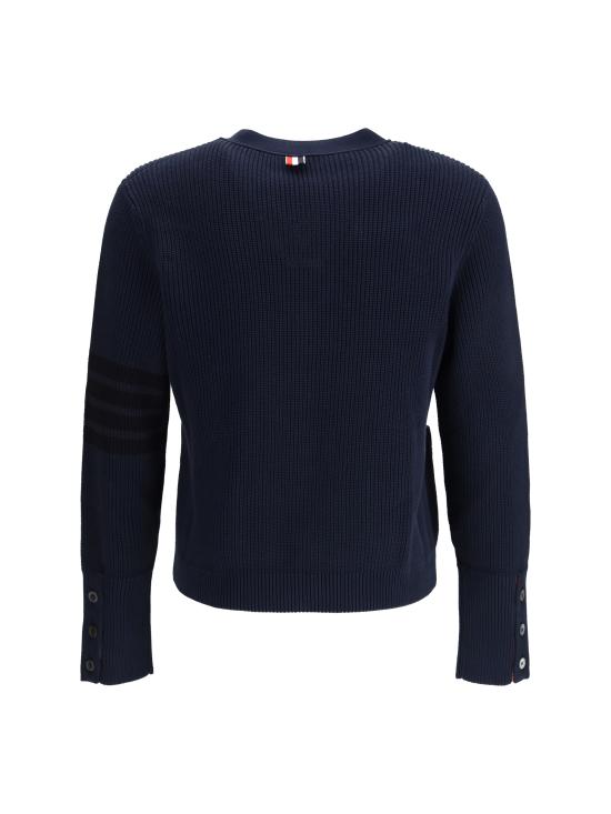 26FW 톰브라운 가먼트 다이드 4바 가디건 MKC635AY3065415 NAVY - THOM BROWNE