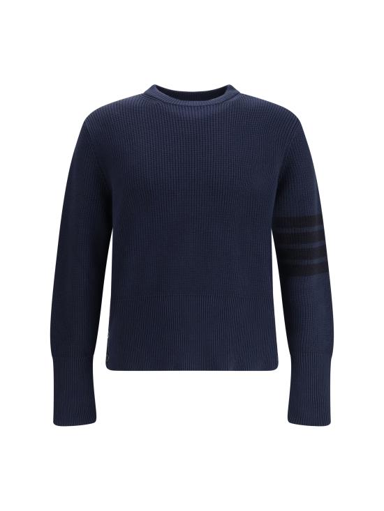 26FW 톰브라운 코튼 가디건 스티치 4바 풀오버 MKA580AY3065415 NAVY
