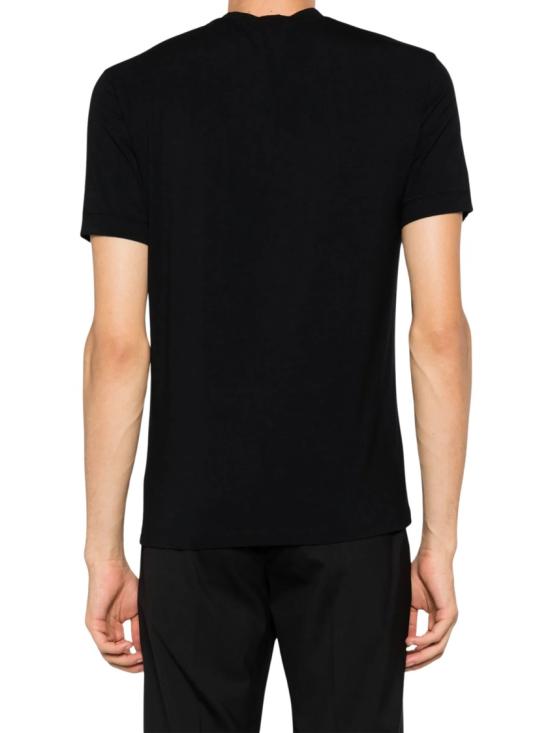 26FW 조르지오 아르마니 반팔 티셔츠 8NST62SJP4ZUC99 Black - GIORGIO ARMANI