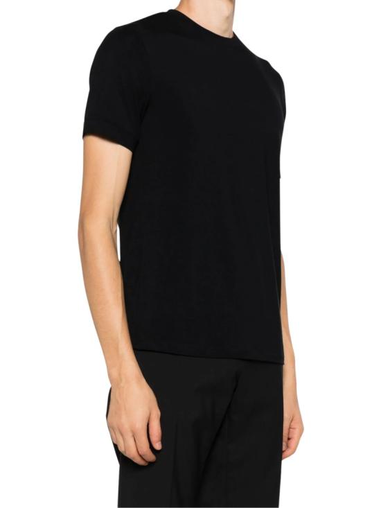 26FW 조르지오 아르마니 반팔 티셔츠 8NST62SJP4ZUC99 Black - GIORGIO ARMANI