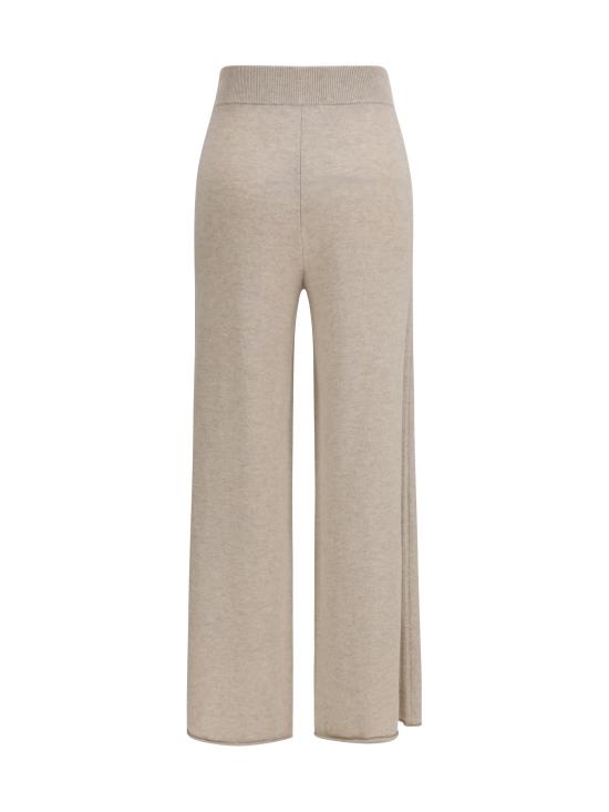 26SS 막스마라 골지 캐시미어 와이드 스트레이트 니트 팬츠 2611331028600002 BEIGE - MAX MARA