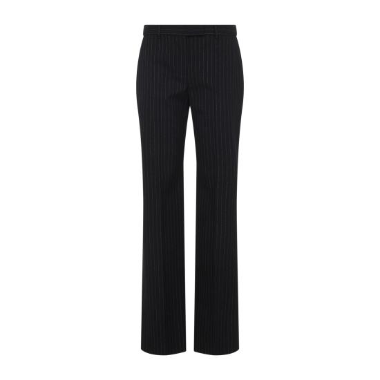 26SS 알렉산더 맥퀸 스트레이트 팬츠 858326QJAFX1389 BLACK GOLD