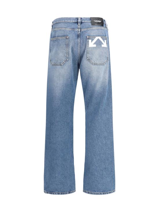 26SS 오프화이트 스트레이트 팬츠 44XYA18JS26D0024004000 LIGHT MEDIUM BLUE - OFF WHITE