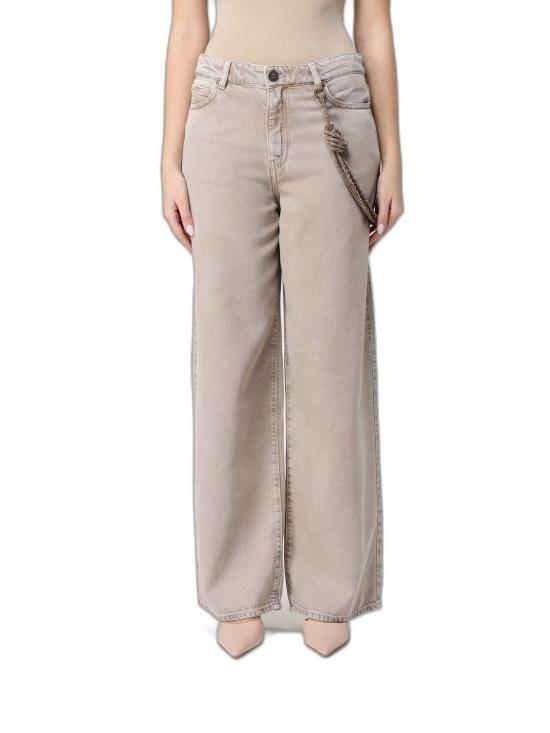 26SS 핑코 스트레이트 팬츠 104601A33RC88 BEIGE MACROCISTIDE