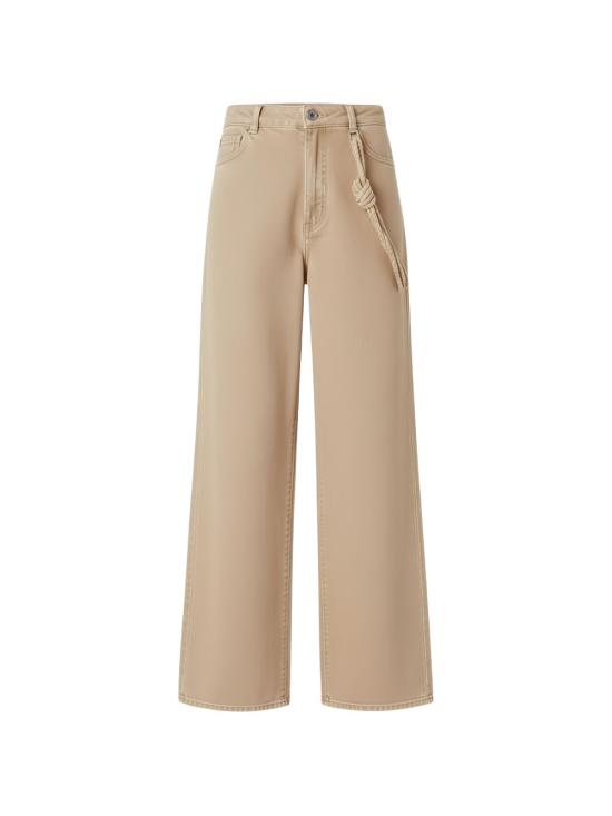26SS 핑코 스트레이트 팬츠 104601A33RC88 BEIGE MACROCISTIDE - PINKO