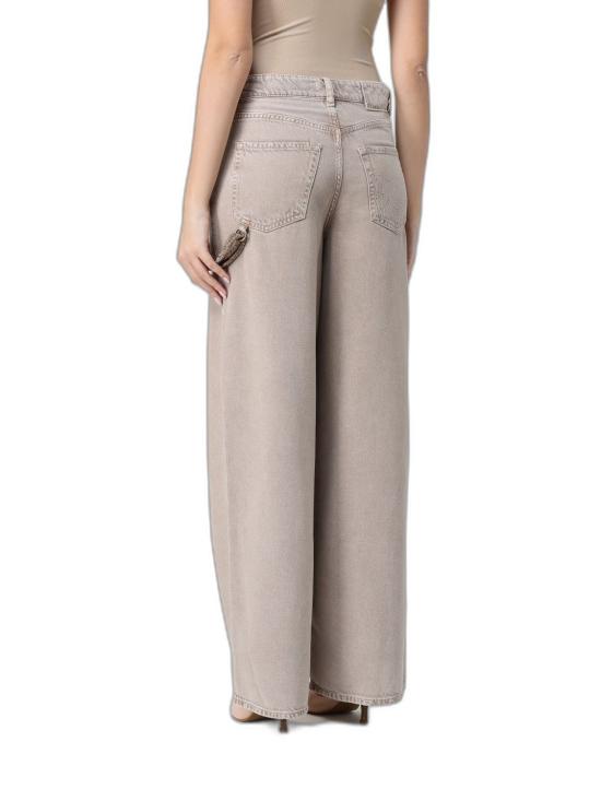 26SS 핑코 스트레이트 팬츠 104601A33RC88 BEIGE MACROCISTIDE - PINKO