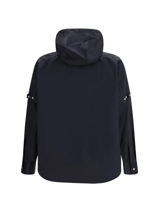 26FW 톰브라운 후드 나일론 암밴드 셔츠 MWL432OF1066415 NAVY - THOM BROWNE