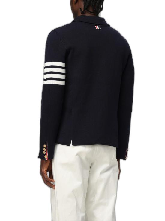 26FW 톰브라운 사선 스트라이프 블레이저 울 니트 자켓 MKJ024D00014415 NAVY - THOM BROWNE