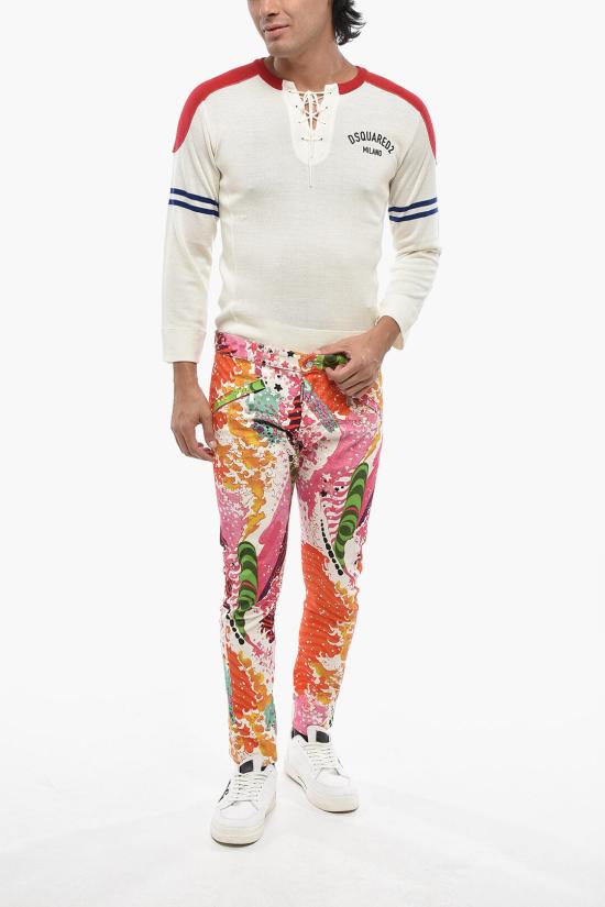  디스퀘어드2 스트레이트 팬츠 S71LB1431 D35030 001S Multicolor - DSQUARED2