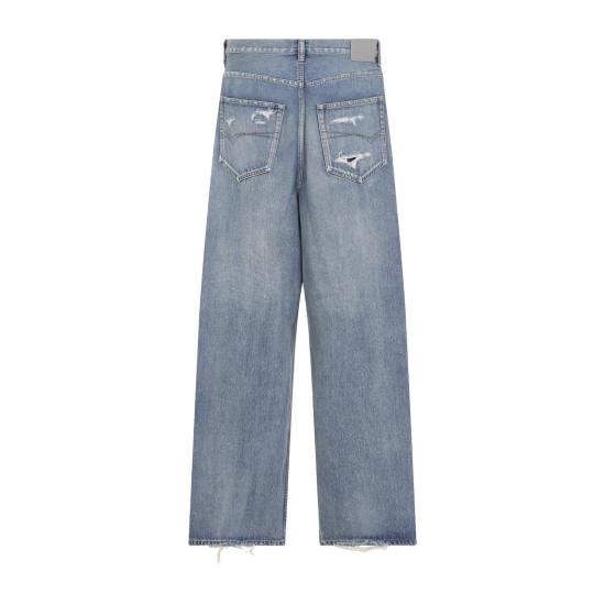 26FW 발렌시아가 배기 진 745213TDW14 5002 BLUE - BALENCIAGA
