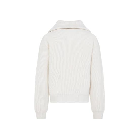 26FW 셀린느 리브드 코튼 스웨트팬츠 RY10T4S88 01BC WHITE - CELINE