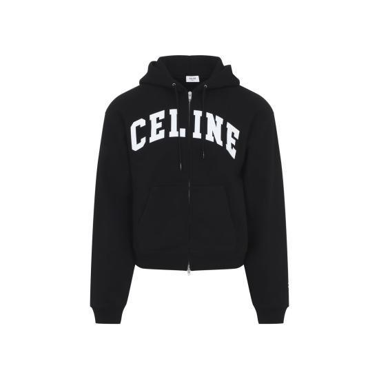 26FW 셀린느 후드 티셔츠 RY11H1233 38AW BLACK