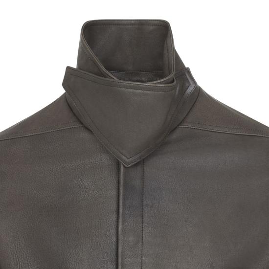26FW 릭 오웬스 타워 앨리스 레더 재킷 RR02F4705LCD 39 BLACK - RICK OWENS