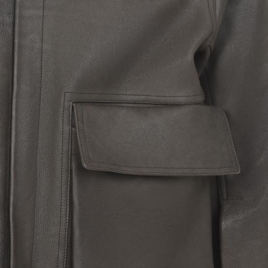 26FW 릭 오웬스 타워 앨리스 레더 재킷 RR02F4705LCD 39 BLACK - RICK OWENS