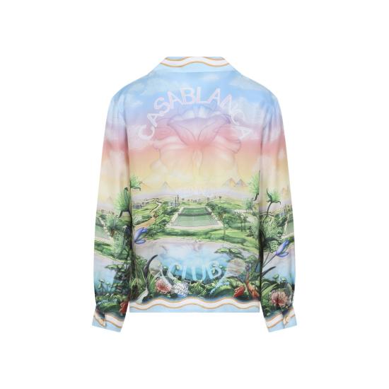 26FW 카사블랑카 긴팔 셔츠 MAW26SH00604 TENNIS MULTICOLOUR - CASABLANCA