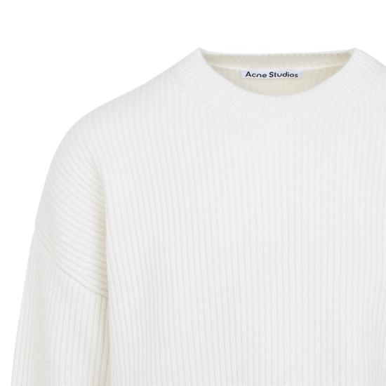 26FW 아크네 스튜디오 스웨터 B60422 AEG WHITE - ACNE STUDIOS