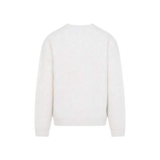26FW 아크네 스튜디오 스웨터 B60422 AEG WHITE - ACNE STUDIOS