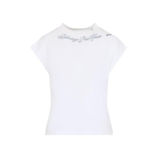 26FW 발렌시아가 반팔 티셔츠 A003FBTUVT1 9000 WHITE - BALENCIAGA
