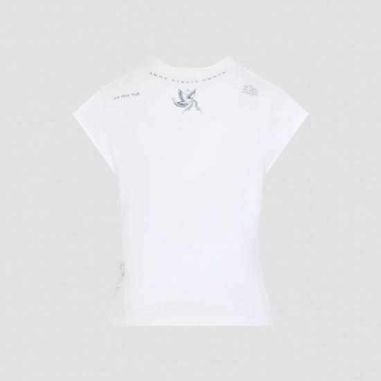 26FW 발렌시아가 반팔 티셔츠 A003FBTUVT1 9000 WHITE - BALENCIAGA