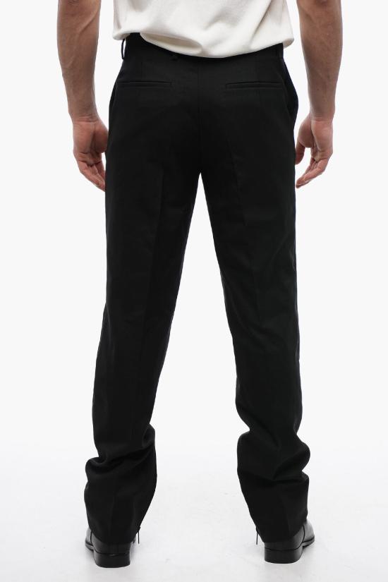  오프화이트 스트레이트 팬츠 OMCA196C99 FAB001 1000 Black - OFF WHITE