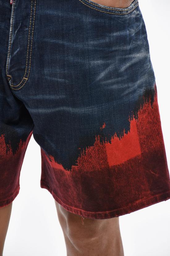  디스퀘어드2 데님 숏팬츠 S74MU0857 S30664 470 Blue - DSQUARED2