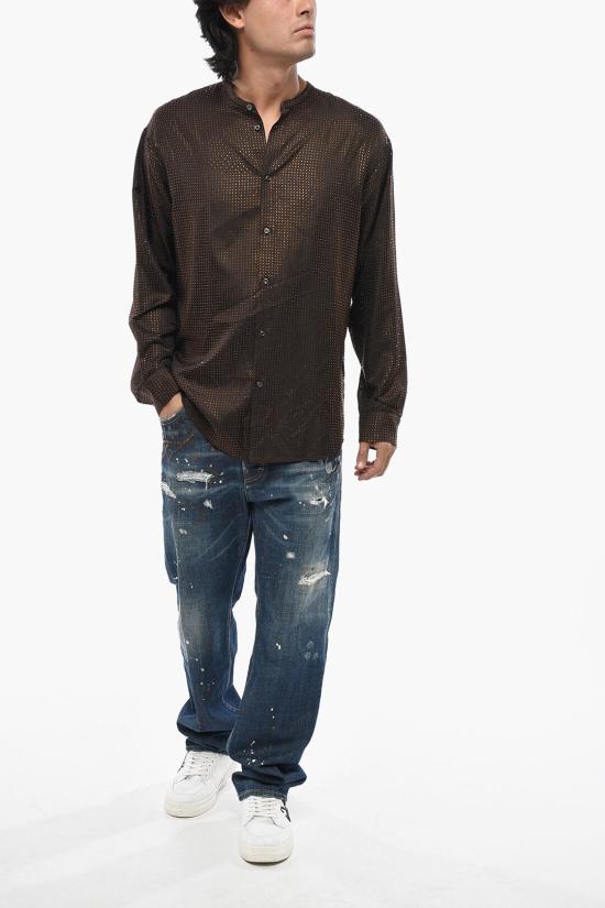  디스퀘어드2 긴팔 셔츠 S71DM0732 D35139 144 Brown - DSQUARED2