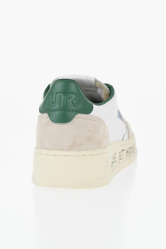  오트리 메달리스트 로우 레더 스니커즈 AULWMA05 Beige Bianco Verde - AUTRY